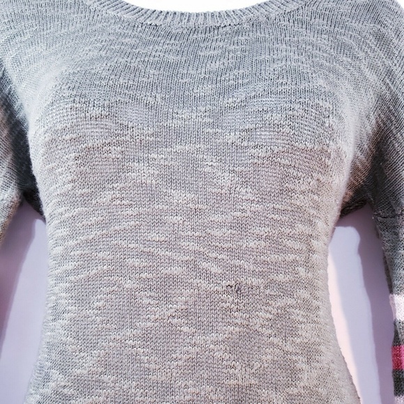 Pink Rose Women’s Sweater Open Knit Size Medium Ru - Picture 6 of 8